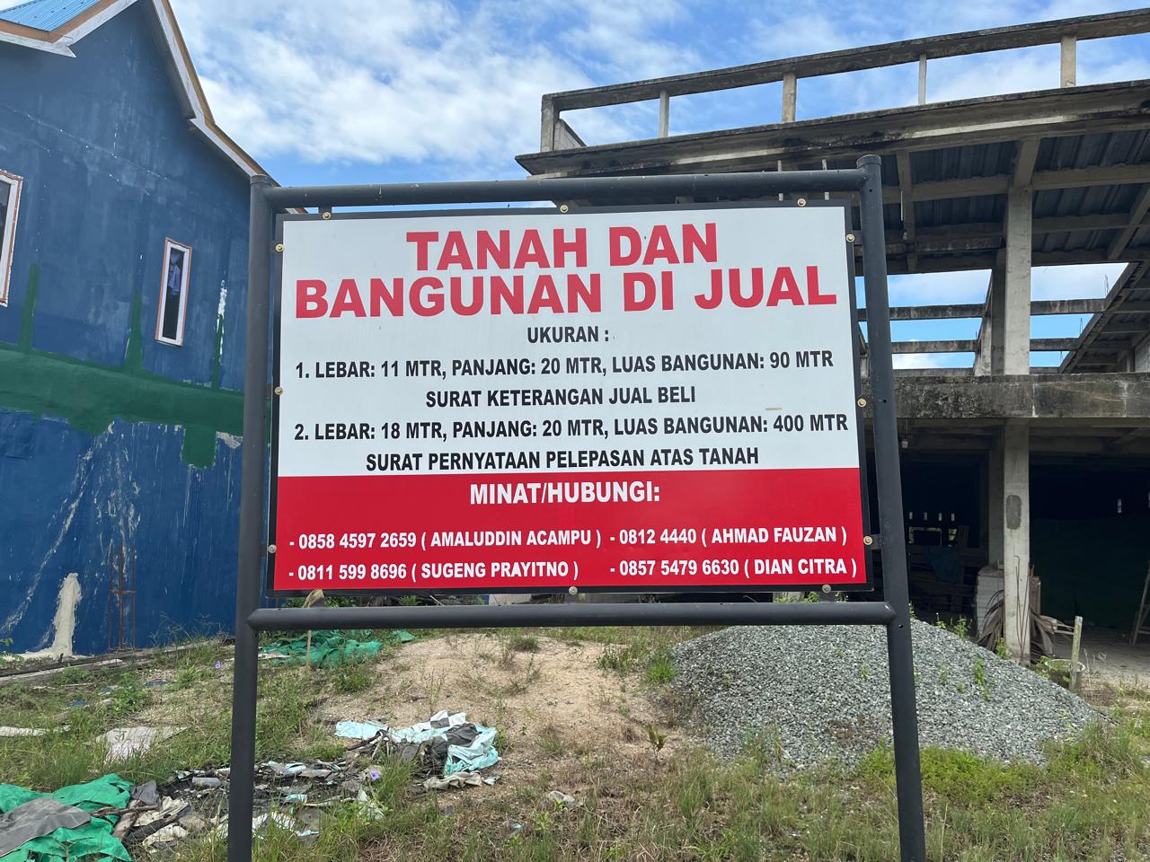Dijual Tanah dan Bangunan